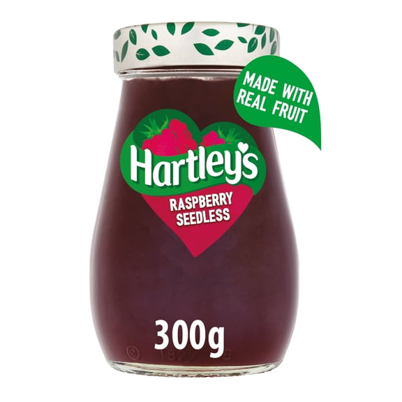 Hartley's Best Seedless Raspberry Jam 300g, Imported from Britain