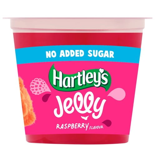 Hartley's No Added Sugar Raspberry Jelly Pot 115g, British Import (Pack of 2)