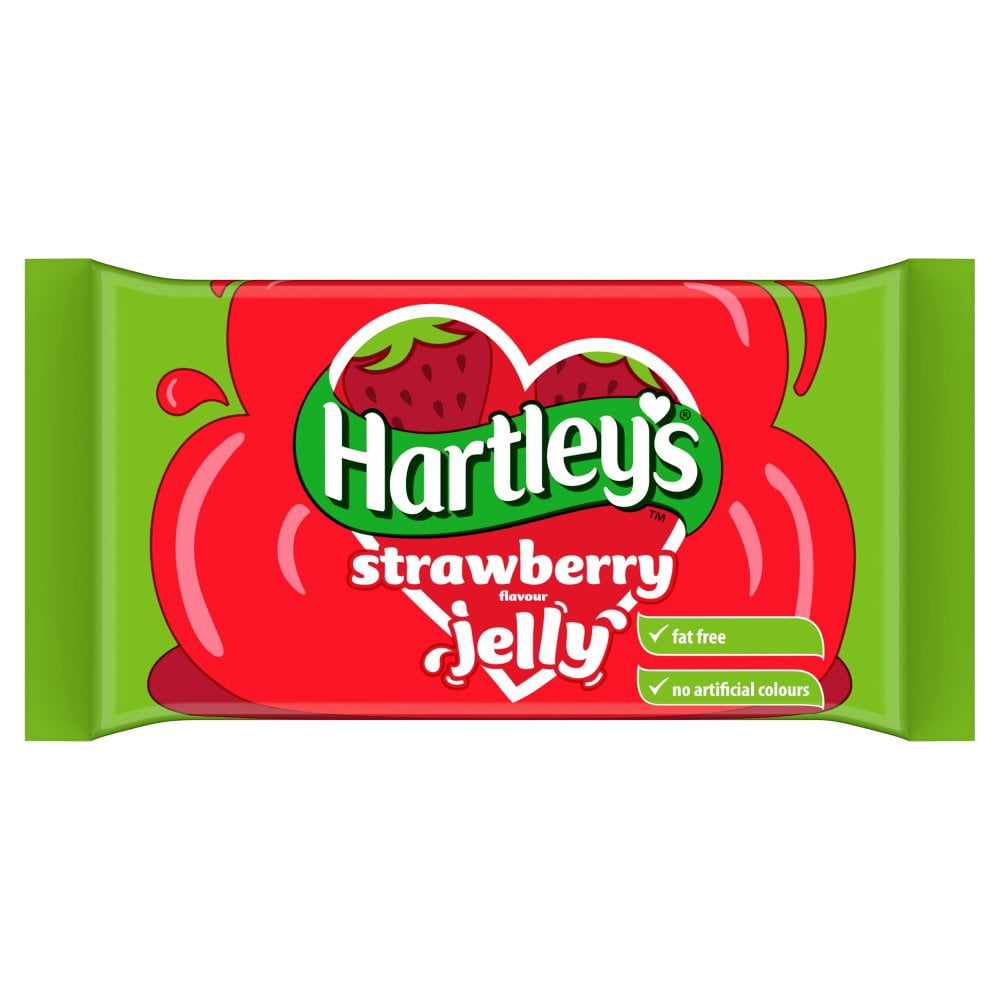 Hartley's Strawberry Flavour Jelly 135g (pack of 12)