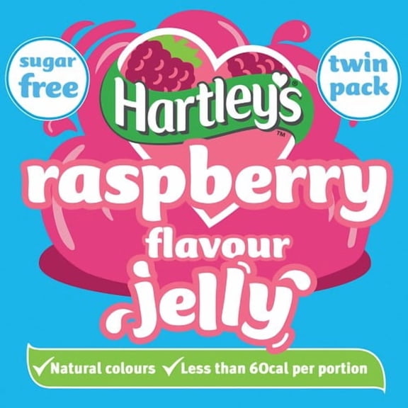 Hartley's Sugar Free Raspberry Jelly Crystals 23g, British Import (Pack of 3)