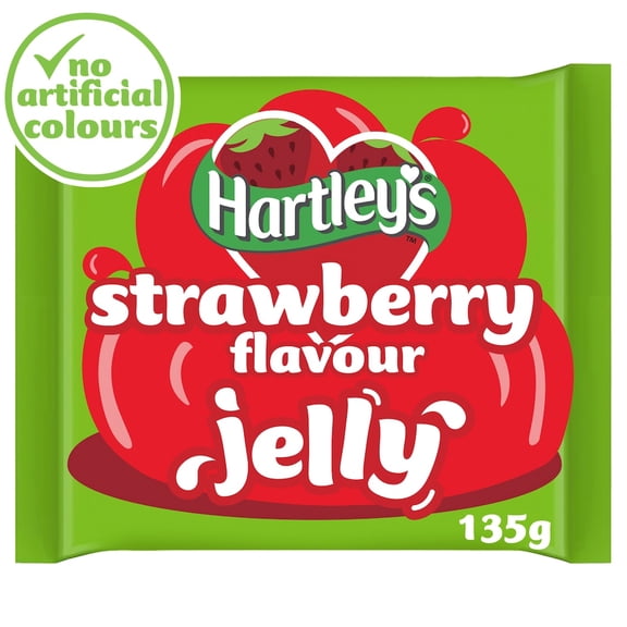 Hartleys Strawberry Jelly / Jello 135G- Makes 1 Pint of British Jelly