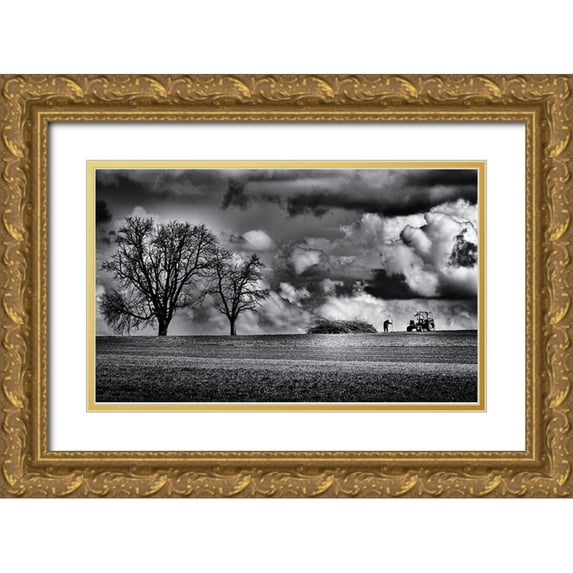 Hartlieb, Jurgen 14x10 Gold Ornate Wood Framed with Double Matting Museum Art Print Titled - Old Man Look At My Life
