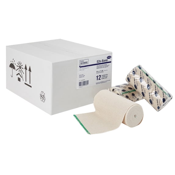 Hartmann EZe-Band LF Elastic Bandage Beige NonSterile 6" x 11 Yd 24 Ct