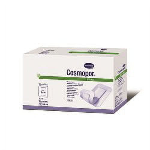 Hartmann Adhesive Dressing Cosmopor 4 X 8 Inch NonWoven Rectangle White Sterile Box of 25