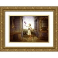 thumbnail image 1 of Hartmann, Eva 32x23 Gold Ornate Wood Framed with Double Matting Museum Art Print Titled - Dragontales 7, 1 of 4