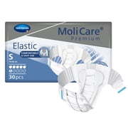 Hartmann MoliCare Incontinence Briefs, White, Elastic, Unisex, 30 Count, 1 Pack