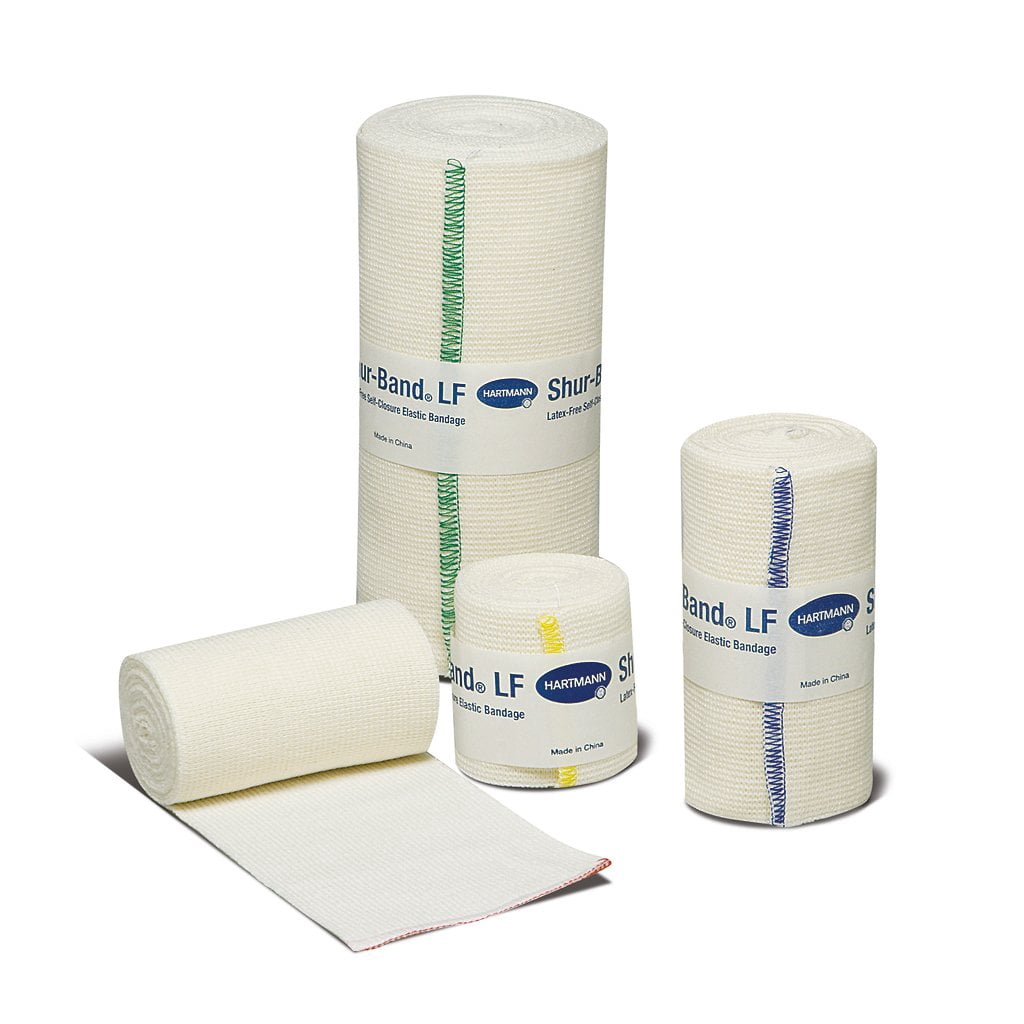 Hartmann Shur-Band Latex-Free Self-Closure Elastic Bandages, 6in x 5 yds./ 15cm x 4.5m, 1 Box of 6 Packs