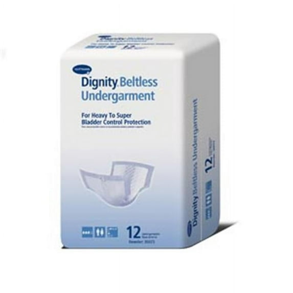 Hartmann USA HAR 30073 13.25 x 27.5 in. Dignity Brief Beltless Undergarment, White - 12 per Bag & 6 Bag per Case