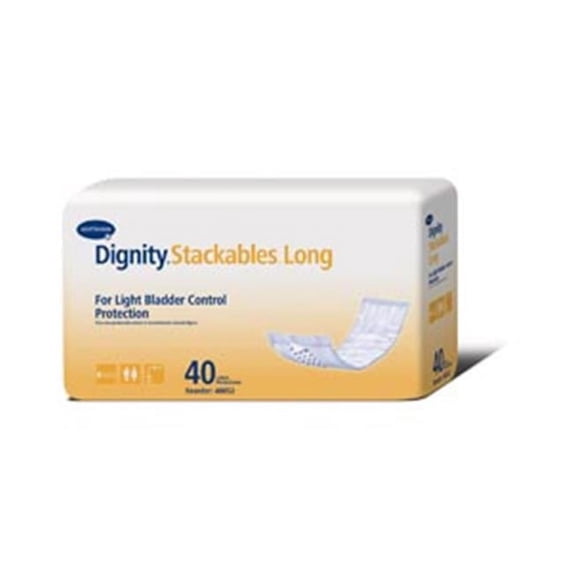 Hartmann USA HAR 40052 3.5 x 15 in. Dignity Stackable Long Pad for Light Protection, White - 40 per Bag & 4 Bag per Case
