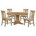 thumbnail image 1 of Hartville 5-piece Round Dining Table Set Natural Light Brown, 1 of 14