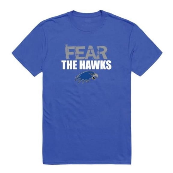 Hartwick College Hawks Fear College T-Shirt, Royal - 2XL