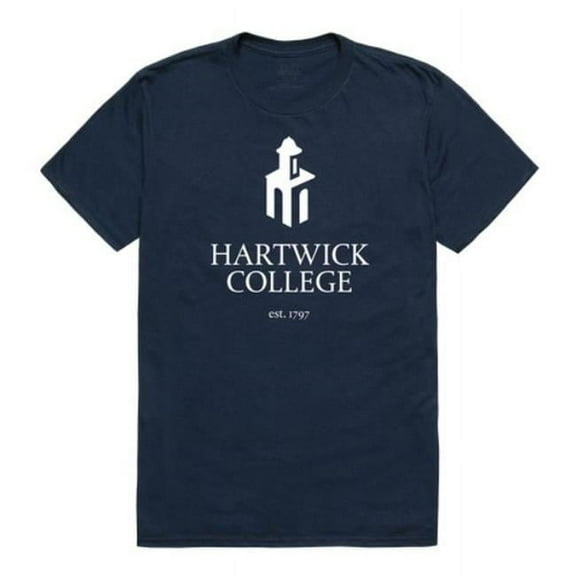 Hartwick College Hawks Institutional T-Shirt, Navy - Large
