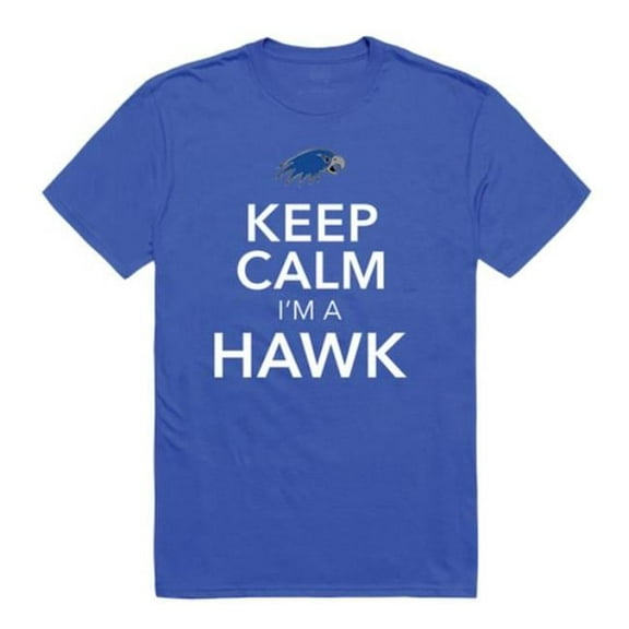 Hartwick College Hawks Keep Calm T-Shirt, Royal - 2XL