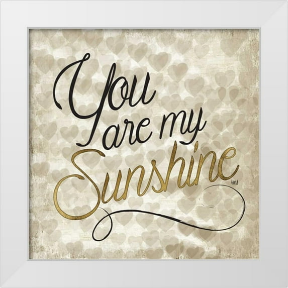 Hartworks 15x15 White Modern Wood Framed Museum Art Print Titled - Love Life V
