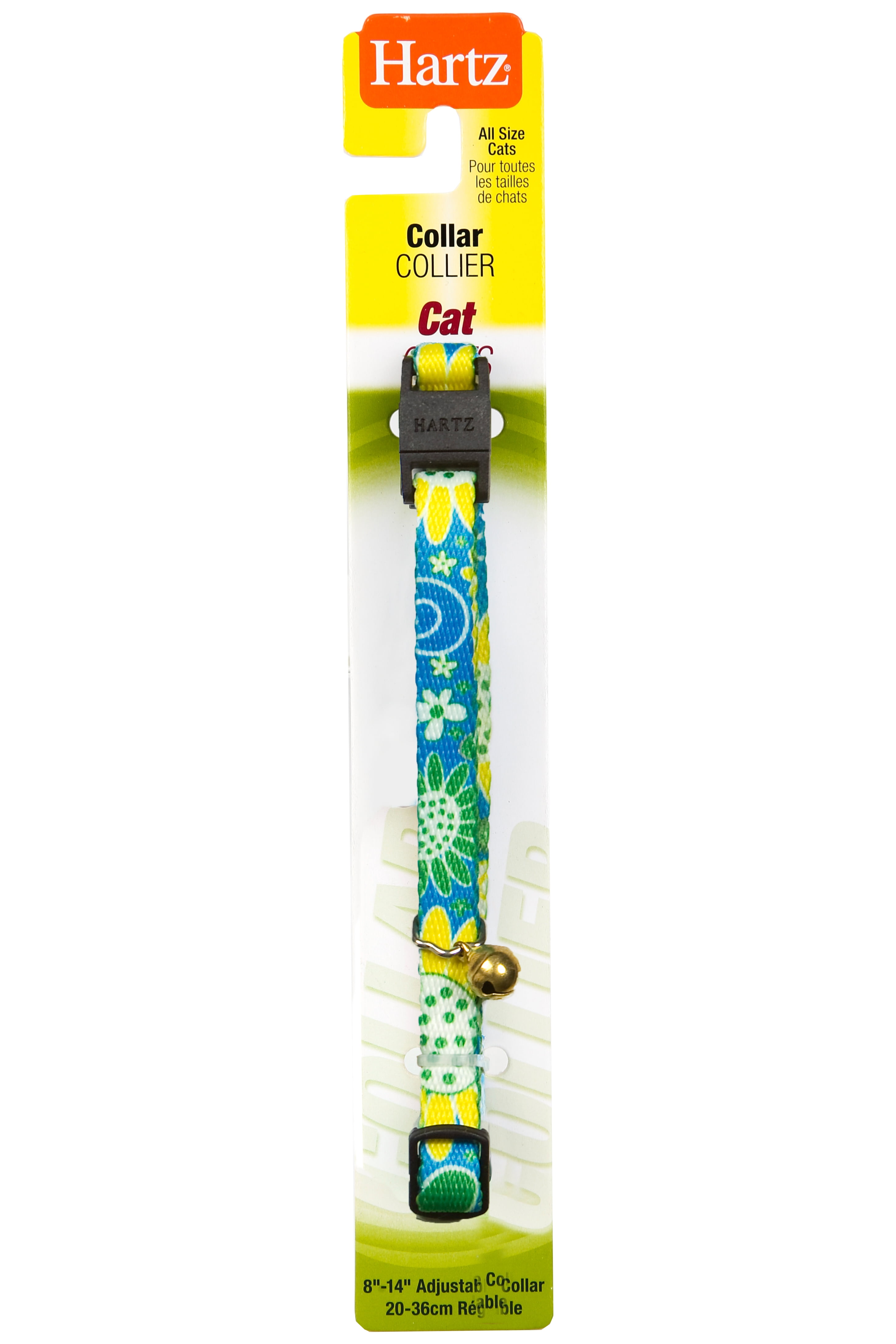 Hartz 8-14 Adjustable Cat Collar with Safety Release, Color Will Vary -  Walmart.com
