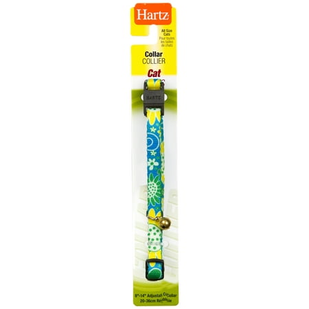 Hartz 8-14" Adjustable Cat Collar with Safety Release, Color Will Vary