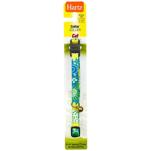 Hartz 8-14" Adjustable Cat Collar with Safety Release, Color Will Vary