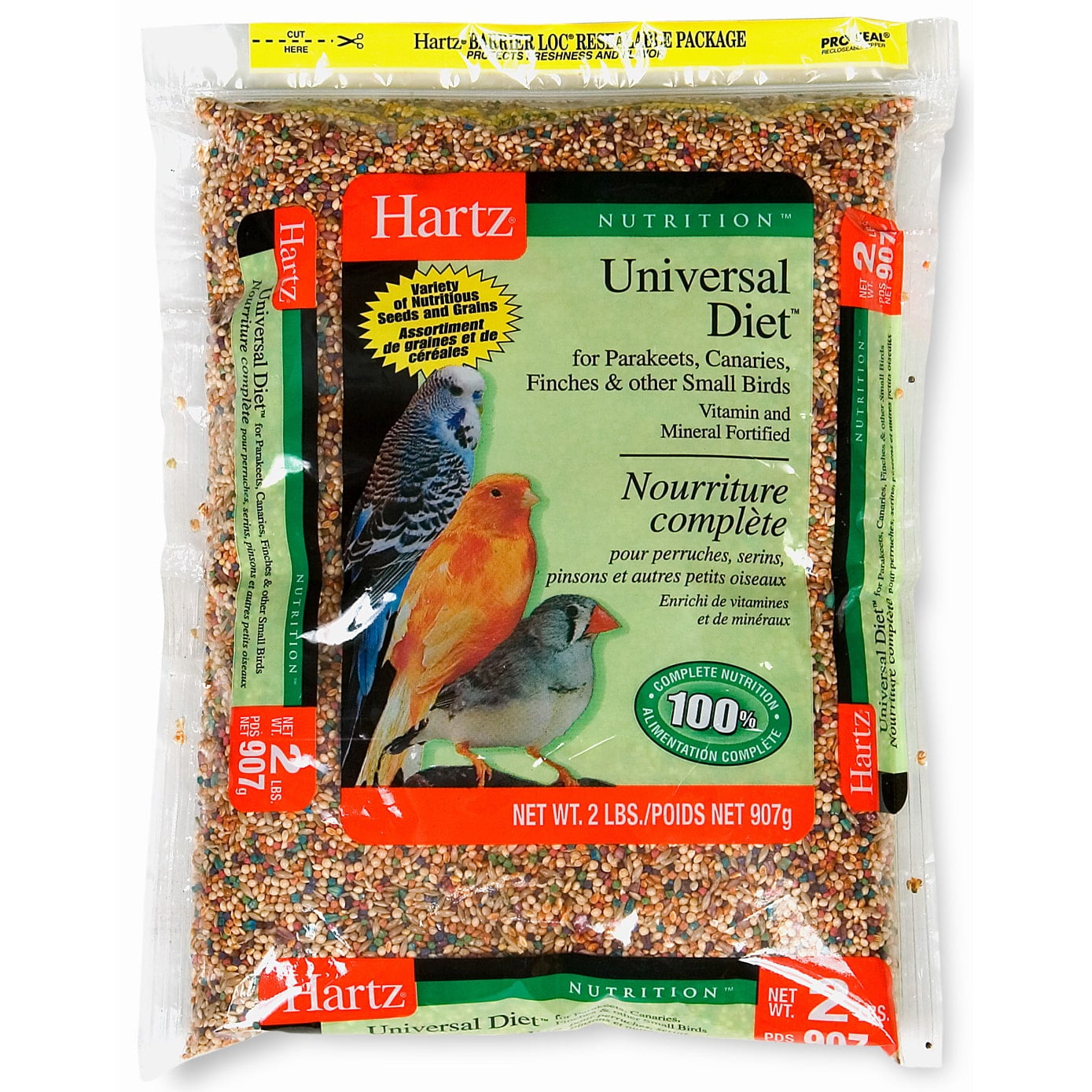 Hartz 97754 2 Lb Nutrition Small Bird Universal Diet