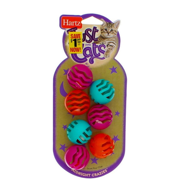 Hartz At Play Midnight Crazies Cat Toy with Jingle Bells, Assorted (2 Pack)