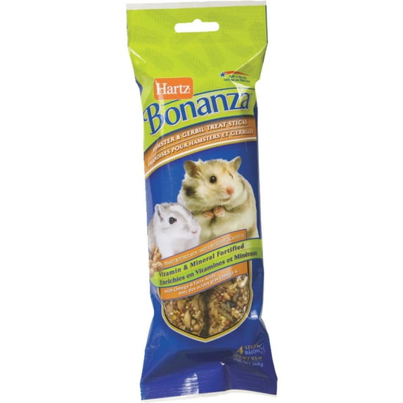 Hartz Bonanaza Hamster & Gerbil Treat Sticks Peanut Butter - 2 CT