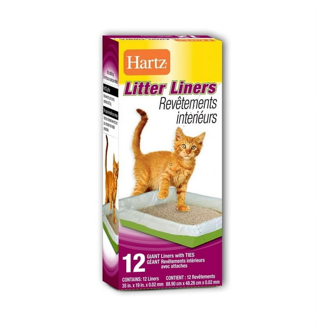 Hartz, Cat Litter Liners With Ties, Giant, 12 count