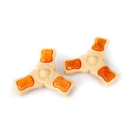 Hartz Chew 'n Clean Small Tri-Point Small Dog Chew Toy, Chicken Flavored for Moderate Chewers, 2 Pack