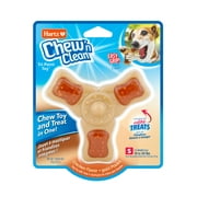 Hartz Chew n Sauberes Tri-Point-Kauspielzeug, Hundespielzeug mit Hühnergeschmack für mäßigen Kauartikel, klein