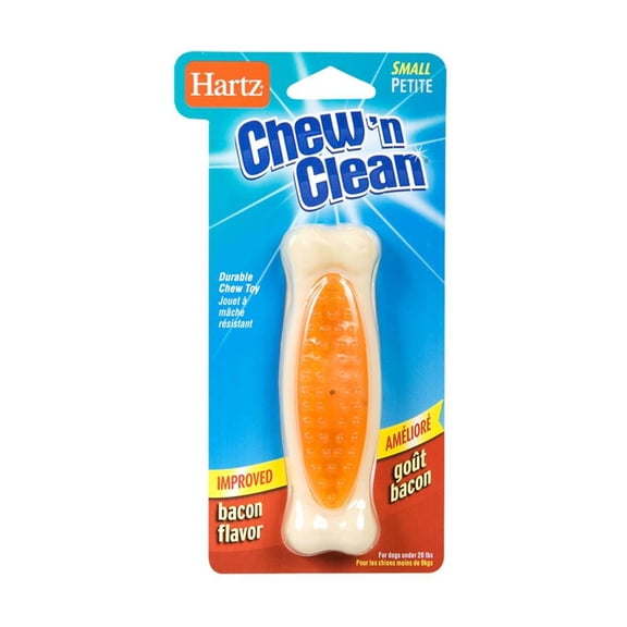 Hartz Chew'n Clean Tuff Bone Bacon Flavored Small Dog Toy (Pack of 48)