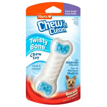 Hartz Chew n Clean Twisty Bone Dog Toy, Nylon, XS, 1ct