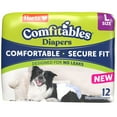 thumbnail image 1 of Hartz Comfitables Dog Diapers, Large 12 Count, 1 of 11