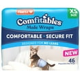 thumbnail image 1 of Hartz Comfitables Male Dog Wraps with Stretchy Waistband, XS 46 Count, 1 of 9