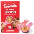 thumbnail image 1 of Hartz Delectables Lickable Spoon, Interactive Lickable Cat Treats for Quick & Easy Bonding, Salmon 32ct, 1 of 10