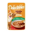 thumbnail image 1 of Hartz Delectables Lickable Stew Wet Cat Treat - Chicken &amp; Veggies - 1.4oz, One Pouch, 1 of 10