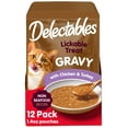 thumbnail image 1 of Hartz Delectables Non-Seafood Gravy Lickable Wet Cat Treats, Chicken & Turkey, 12 Count, 1 of 9