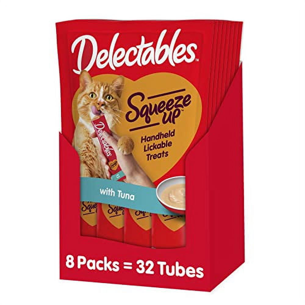 Hartz Delectables Squeeze Up Interactive Lickable Wet Cat Treats, Tuna