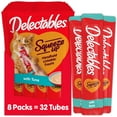 thumbnail image 1 of Hartz Delectables Squeeze Up Tuna Flavor Wet Treat for Cats, 0.5oz Tube (32 Count), 1 of 10