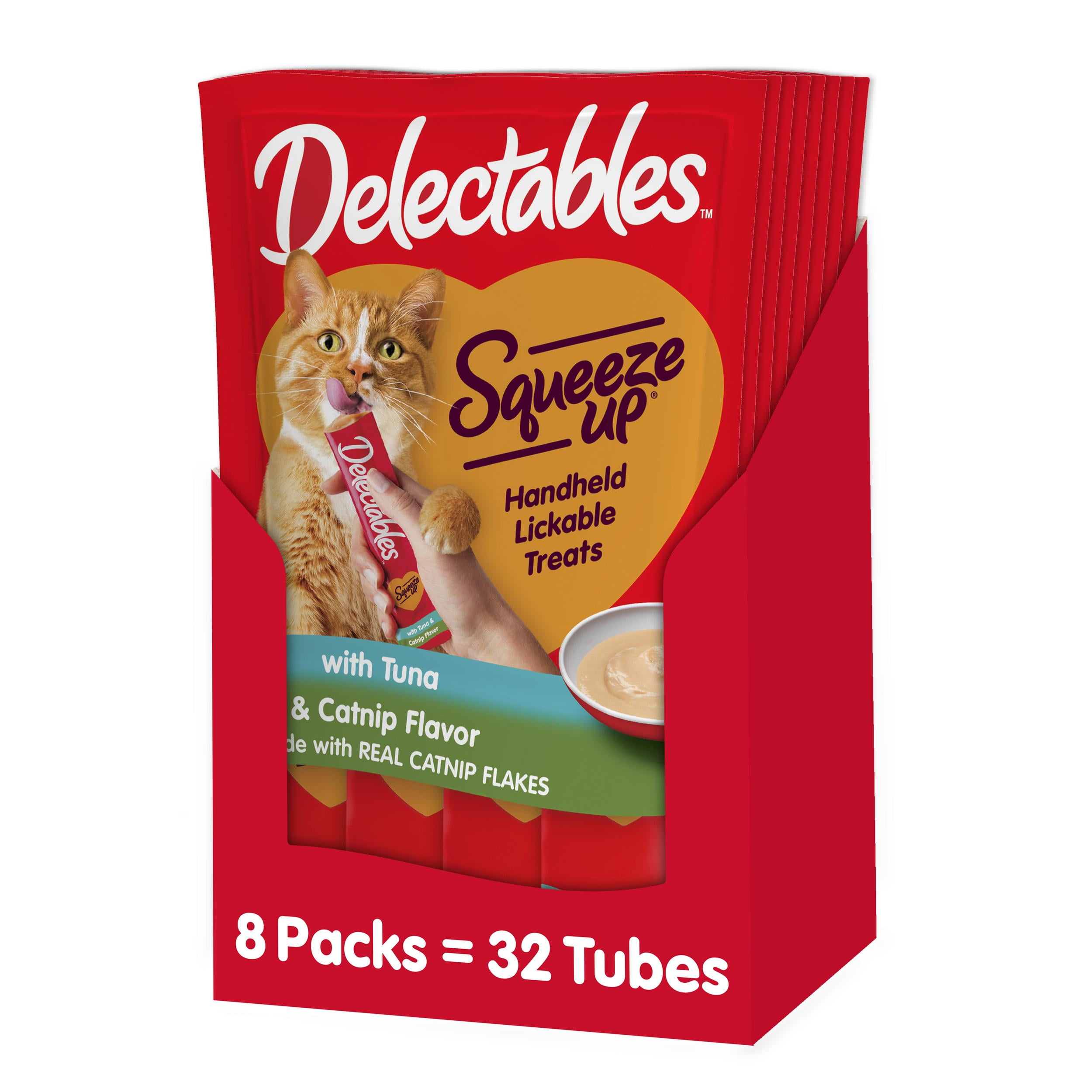 Hartz Delectables Squeeze Up Tuna with Catnip Flavored Lickable Cat Treat 32 Count Walmart