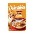 thumbnail image 1 of Hartz Delectables Stew Lickable Wet Cat Treats - Chicken & Tuna, 1.4oz, One Pouch, 1 of 9