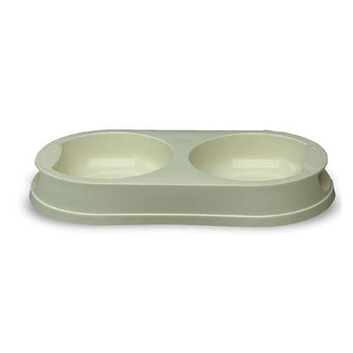Hartz Double Diner Pet Dish for Cats or Small Dogs