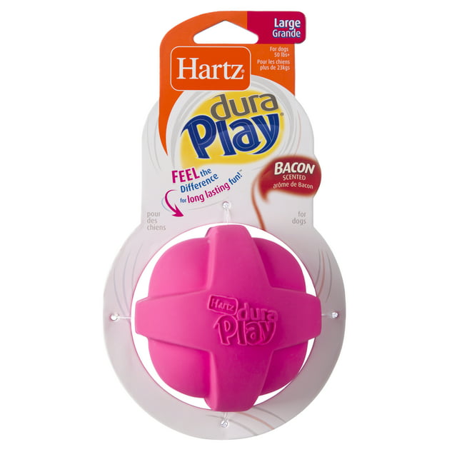 Hartz Dura Play Ball Dog Toy, Large, Color May Vary