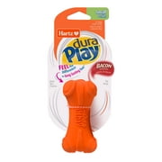 Hartz Dura Play Soft Dog Bone Toy for Gentle Chewers, Latex, Assorted Colors