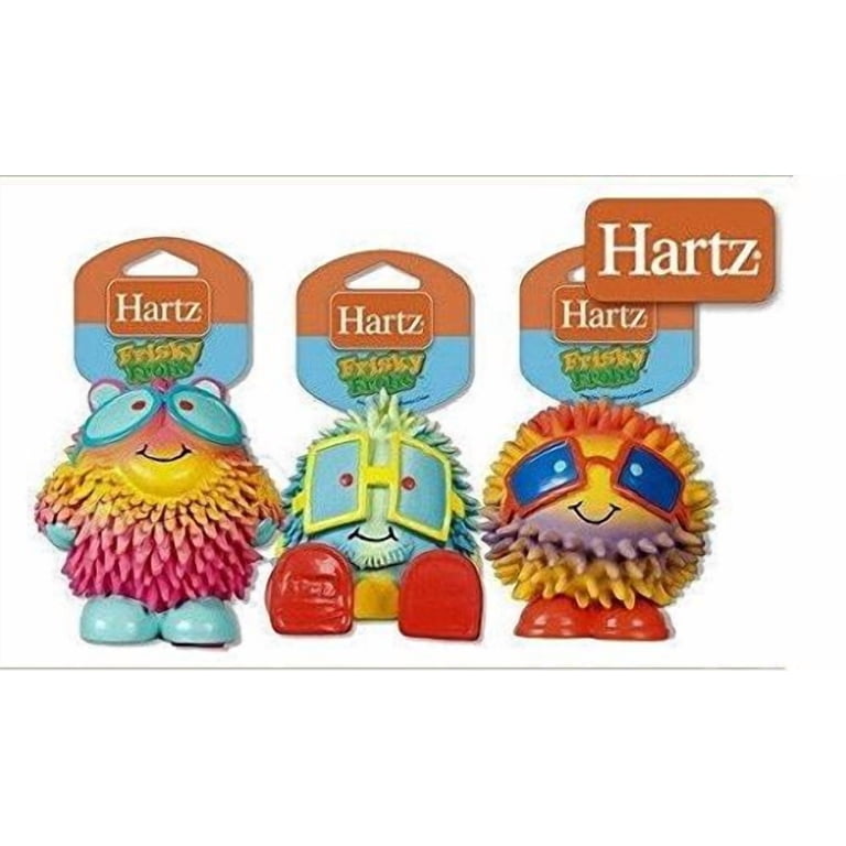 Hartz Frisky Frolic Latex Squeakable Chew Pet Dog Toy, Assorted