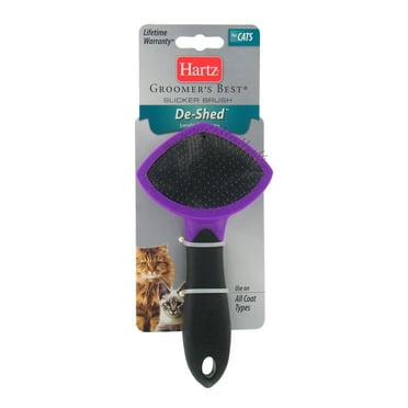 Hartz Groomer's Best De-Shed Slicker Brush for Cats, All Coat Types