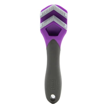 Hartz Groomer's Best Fur Fetcher De-Shedder Grooming Tool for Cats with Ergonomic Handle