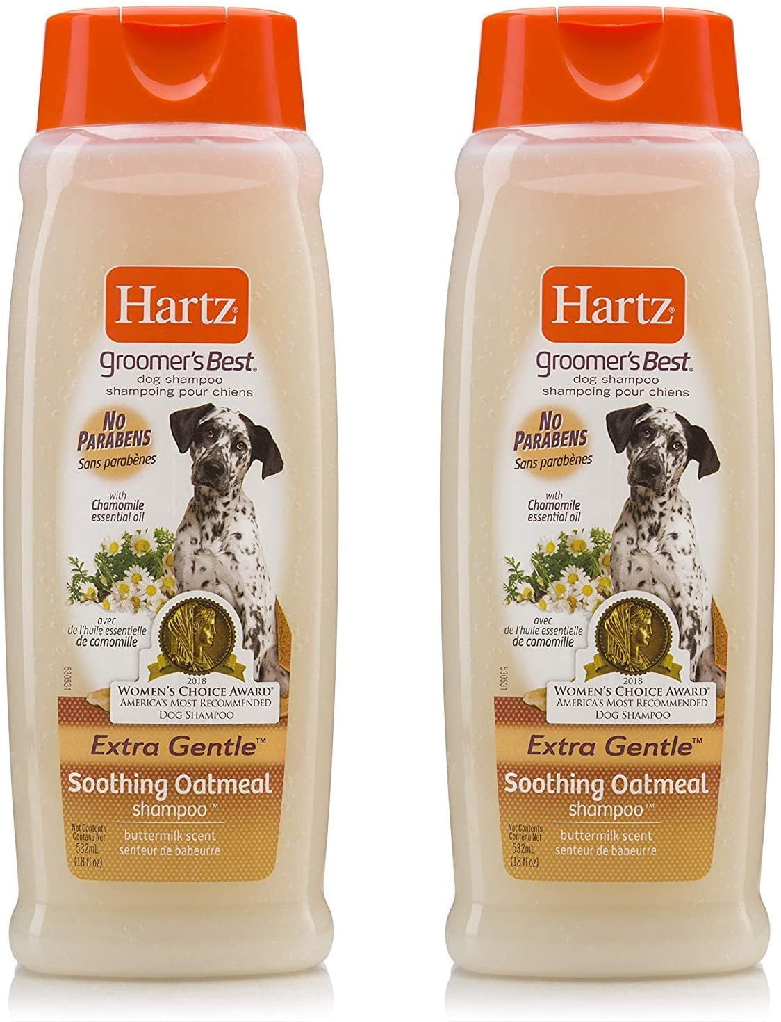 Hartz Groomer's Best Soothing Oatmeal Dog Shampoo, Buttermilk, 18