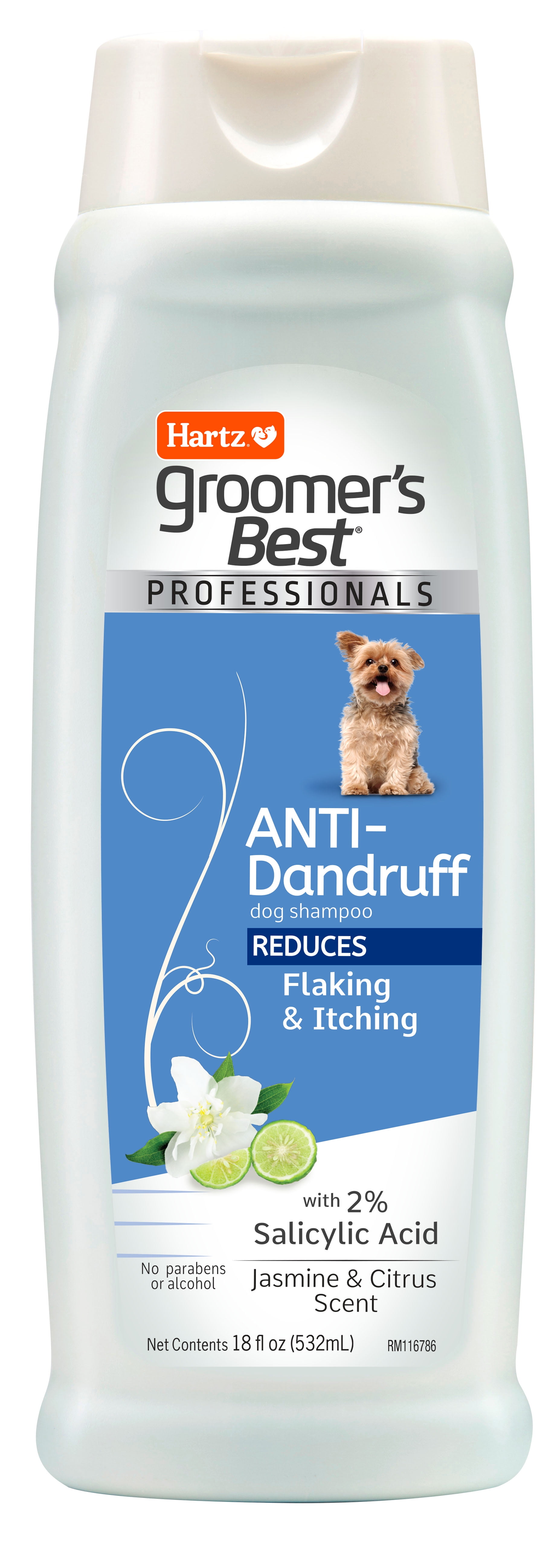 Hartz Groomer's Best Anti-Dandruff Dog Shampoo 18oz Salicylic Acid
