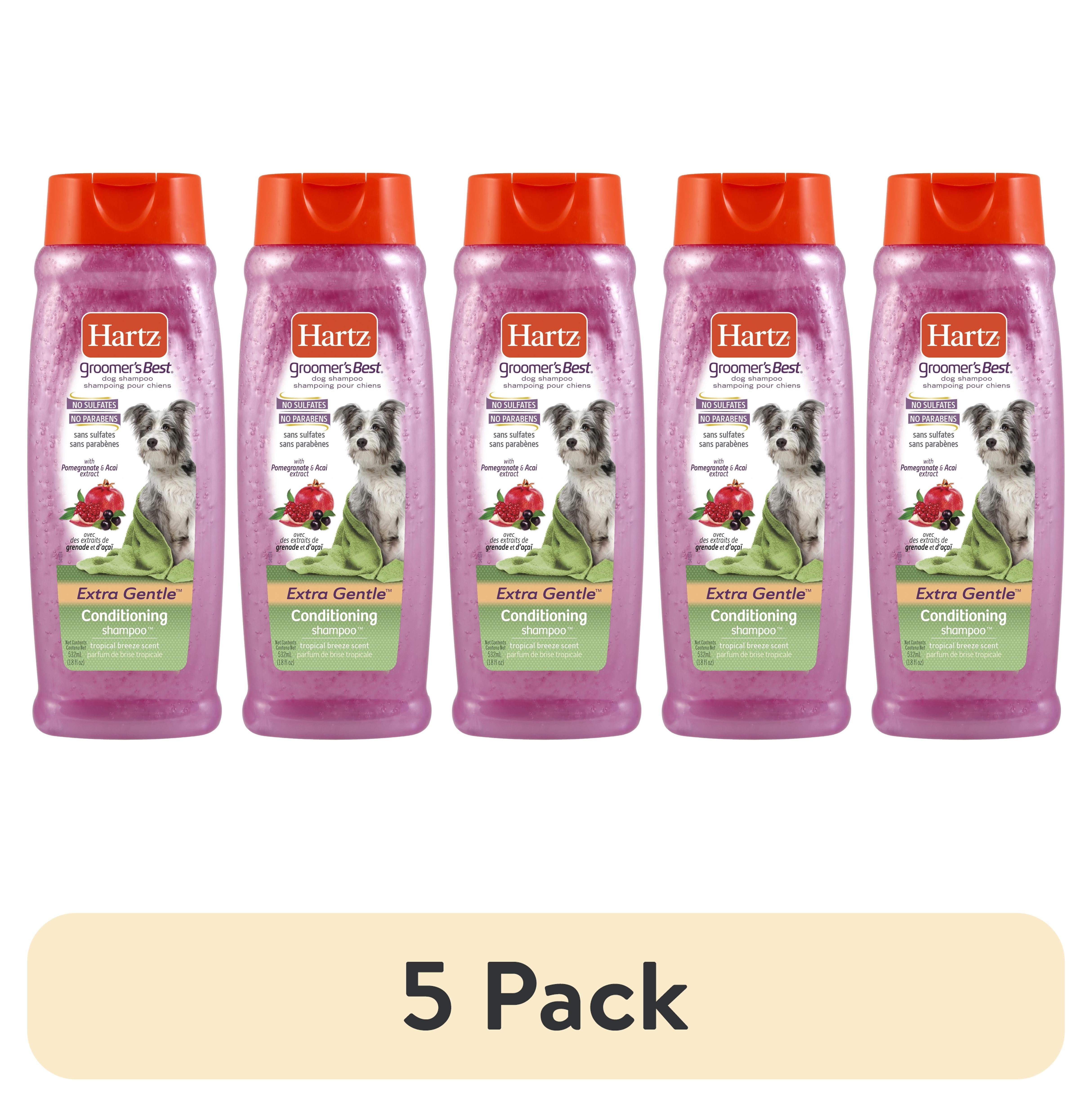 (5 pack) Hartz Groomers Best Extra Gentle Conditioning Shampoo for Dogs