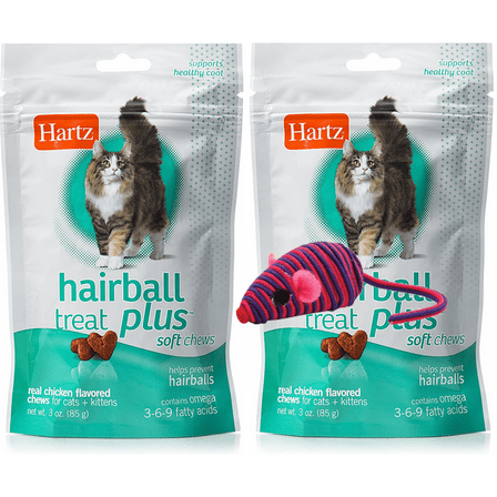 Hartz Hairball Remedy Plus Bundle Size:Treats Pack of 2
