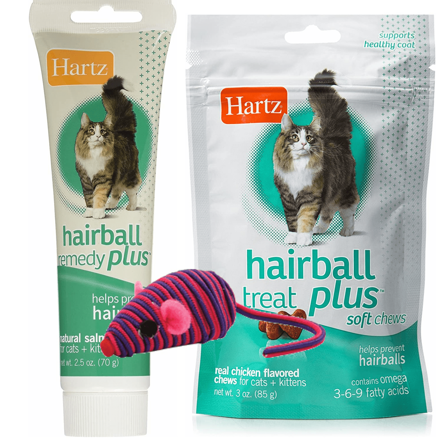 Cat treats to help with hairballs deals