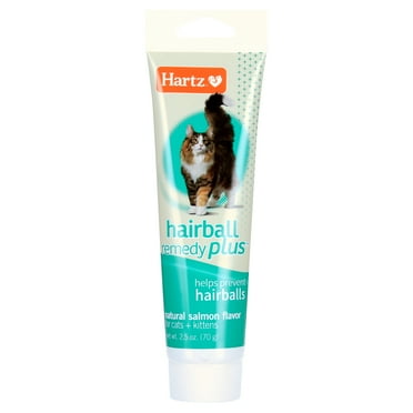 Hartz Hairball Remedy Plus Paste for Cats and Kittens, Salmon Flavor, 2.5oz tube